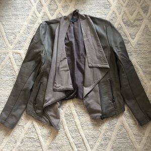 Faux leather jacket